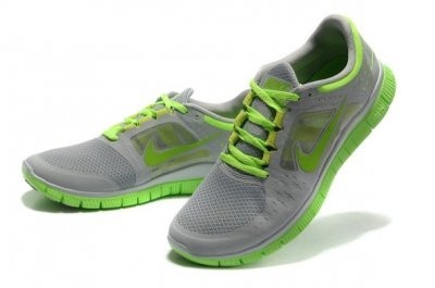 2013 Nike Free Run 5.0 V3 Mens Shoes Grey Green - Click Image to Close